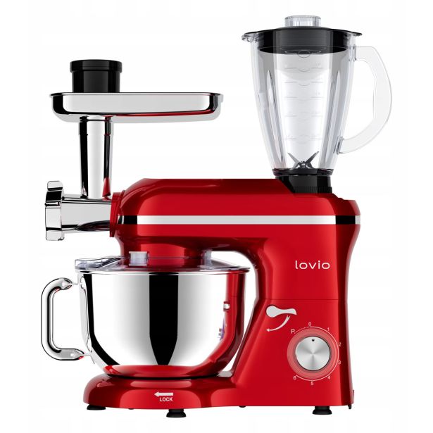 KUHINJSKI ROBOT MANTA LVSTM02P CHEFASSISTANT PLIS, RDEČ