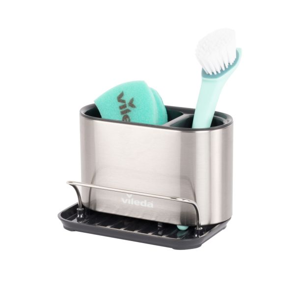 KUHINJSKO POLIČNO STOJALO ORGANIZATOR Z ODCEJALNIKOM VILEDA