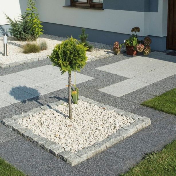 BETONSKI TLAKOVEC SEMMELROCK LA LINA 40/40/8 CM ANTRACIT