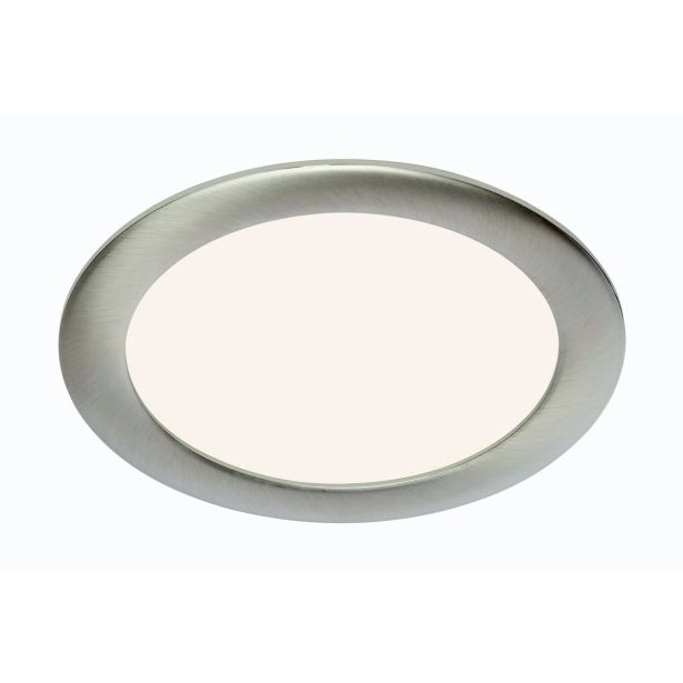 LED PANEL FLAT-IN 12W NW FI 170MM, NIKEL MAT