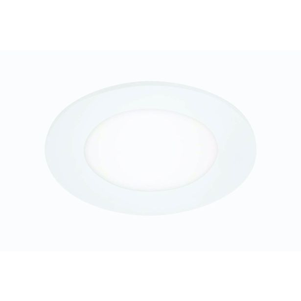 LED PANEL FLAT-IN 6W NW FI 102MM, BELA