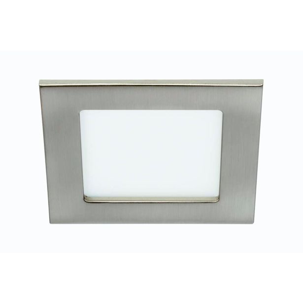 LED PANEL FLAT-IN 7W NW 120X120MM, NIKEL MAT