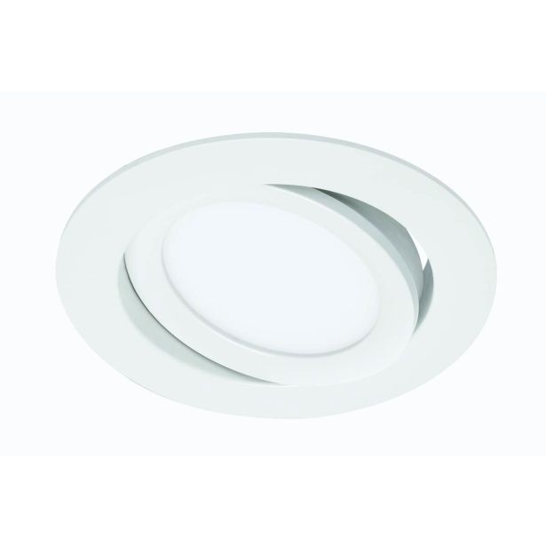 LED PANEL FLAT-IN 7W NW FI 106MM, BELA, GIBLJIVA