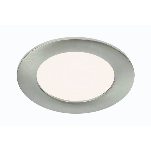 LED PANEL FLAT-IN 7W NW FI 120MM, NIKEL MAT