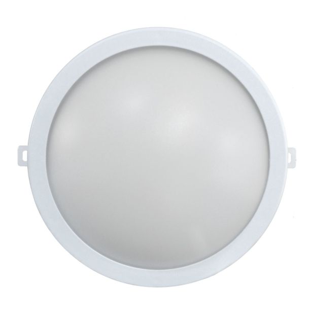 LADIJSKA SVETILKA E2 15W LED IP54 OKROGLA BELA
