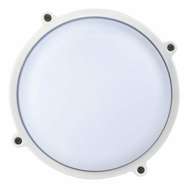 OKROGLA LED LADIJSKA SVETILKA 12W LED DL V BELI BARVI