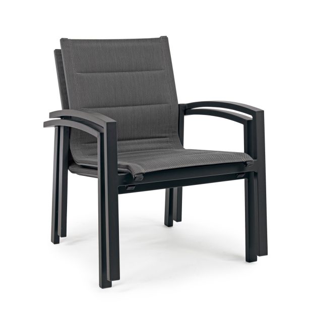 KOVINSKA VRTNA GARNITURA BIZZOTTO LAIKEN, ČRNA