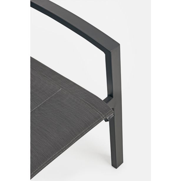 KOVINSKA VRTNA GARNITURA BIZZOTTO LAIKEN, ČRNA