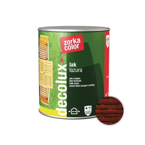 DEBELOSLOJNI PREMAZ ZORKA DEKOR DECOLUX LAK LAZURA 2.5 L 04 OREH