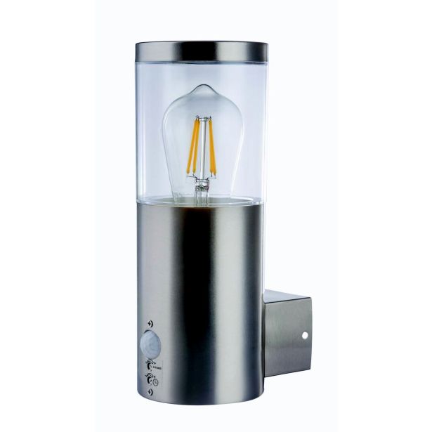 SENZORSKO SVETILO LALLI 1XE27, S SENZORJEM INOX