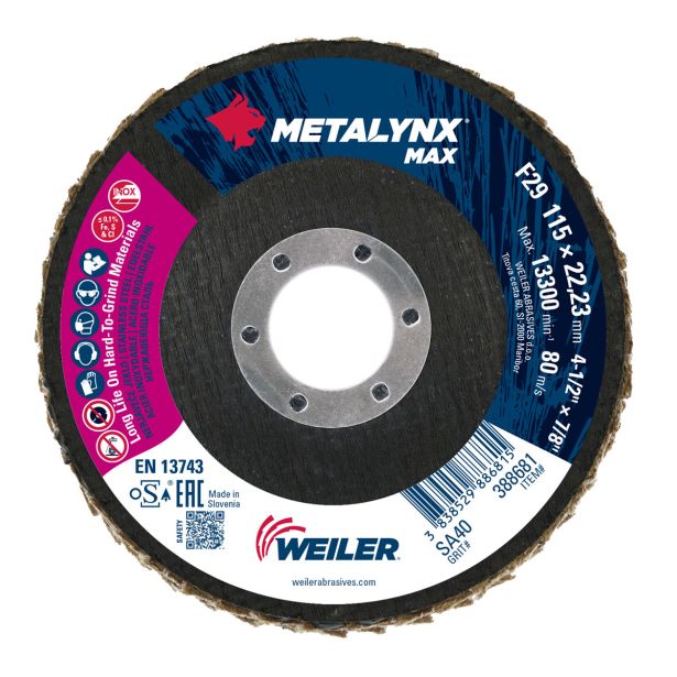 LAMELNI BRUSNI DISK POŠ. METALYNX 115X22 SA40 KERAMIKA