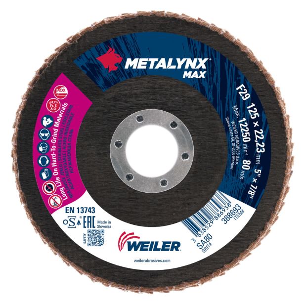 LAMELNI BRUSNI DISK POŠ. METALYNX 125X22 SA80 KERAMIKA