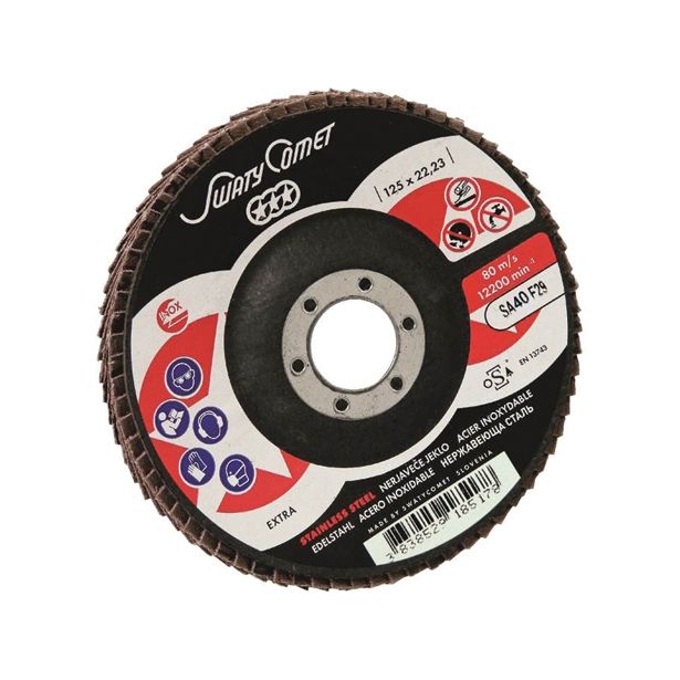 LAMELNI BRUSNI DISK POŠ. SWATYCOMET-S 125X22.23MM K40 KERAMIKA