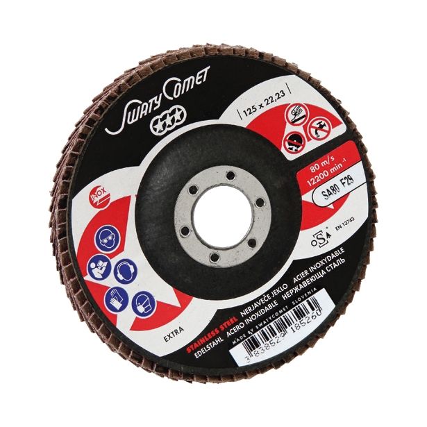 LAMELNI BRUSNI DISK POŠ. SWATYCOMET-S 125X22.23MM K80 KERAMIKA