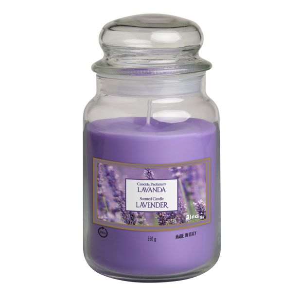 SVEČA V KOZARCU ALADINO LARGE JAR LAVANDER