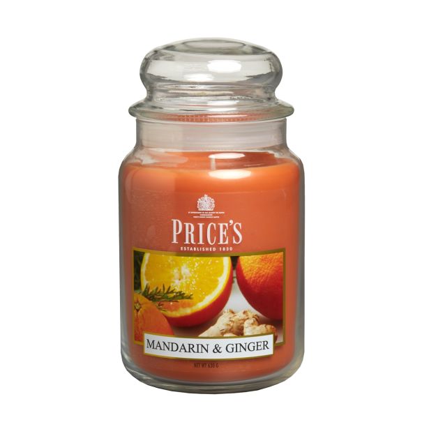 SVEČA V KOZARCU PRICES LARGE JAR MANDARIN AND GINGER