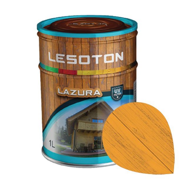 TANKOSLOJNI PREMAZ LESOTON LAZURA ŠT.15 RUMENA 1L