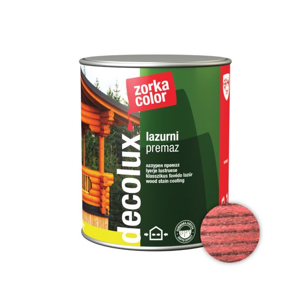 TANKOSLOJNI PREMAZ ZORKA DEKOR DECOLUX LAZURNI PREMAZ 0.75 L 14 ČEŠNJA