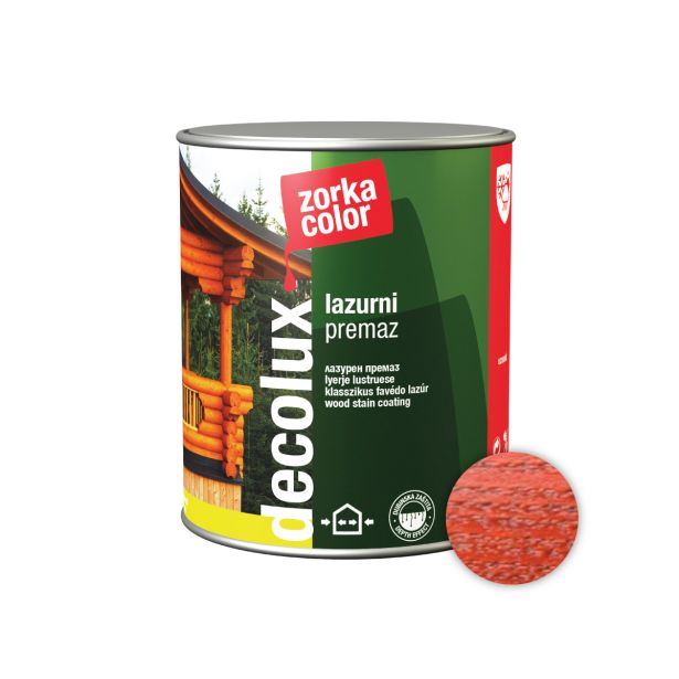 TANKOSLOJNI PREMAZ ZORKA DEKOR DECOLUX LAZURNI PREMAZ 5 L 07 MAHAGONI