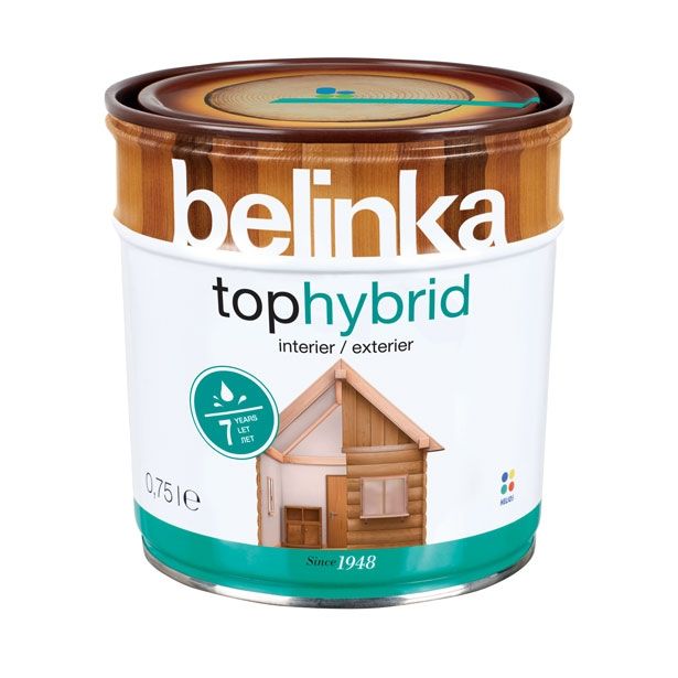 LAZURNI PREMAZ ZA LES BELINKA TOPHYBRID 11 BELA 0.75 L