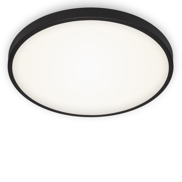 NADGRADNA STROP. SVETILKA BRILONER LED 24W, ČRN ROB FI=38.5CM