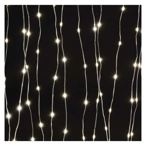 LED BOŽIČNA DROP VERIGA ' ZAVESA, 2,9X2 M, ZUNANJA IN NOTRANJA, TOPLA BELA, PROGRAMI