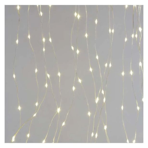 LED BOŽIČNA DROP VERIGA ' ZAVESA, 2,9X2 M, ZUNANJA IN NOTRANJA, TOPLA BELA, PROGRAMI