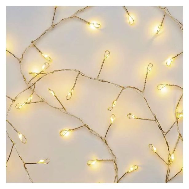 LED BOŽIČNA NANO VERIGA ' JEŽ, 2,4 M, 3X AA, NOTRANJA, TOPLA BELA, ČASOVNIK