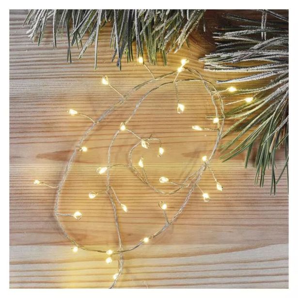 LED BOŽIČNA NANO VERIGA ' JEŽ, 2,4 M, 3X AA, NOTRANJA, TOPLA BELA, ČASOVNIK