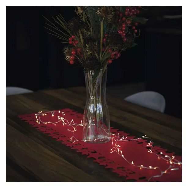 LED BOŽIČNA NANO VERIGA ' JEŽ, 2,4 M, 3X AA, NOTRANJA, TOPLA BELA, ČASOVNIK