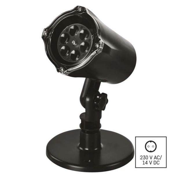 LED BOŽIČNI PROJEKTOR ' SNEŽINKE, ZUNANJI IN NOTRANJI, HLADNA BELA