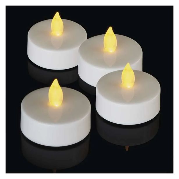 LED DEKORACIJA ' 4X ČAJNA SVEČKA MAXI, 4X CR2032 , NOTRANJA, VINTAGE