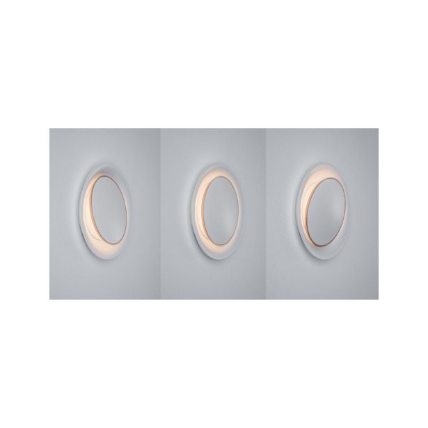 VGRADNA STENSKA SVETILKA LED NEORDIC1X2.5W WW BETON / BELA MAT