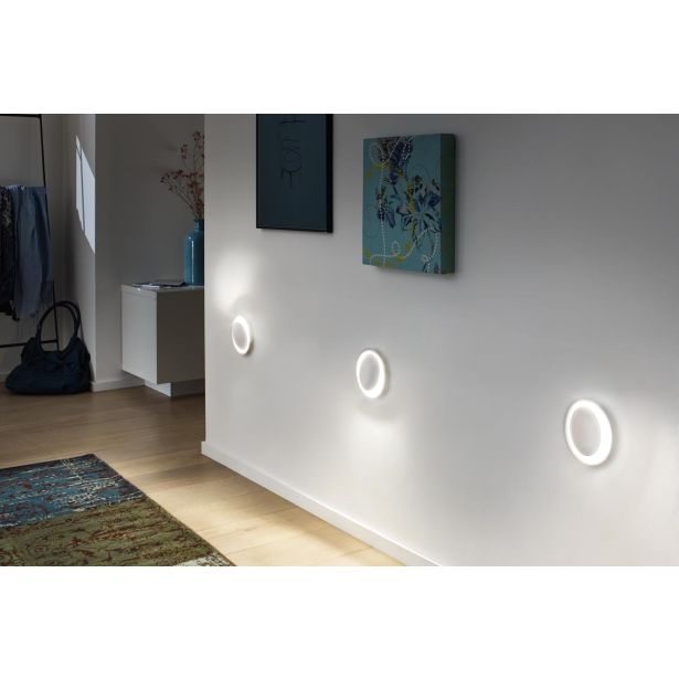 VGRADNA STENSKA SVETILKA LED NEORDIC1X2.5W WW BETON / BELA MAT