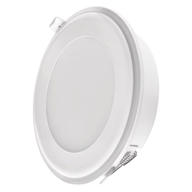 LED PANEL EMOS 13W NW BELI, OKROGLI, 2V1, VGRADNI