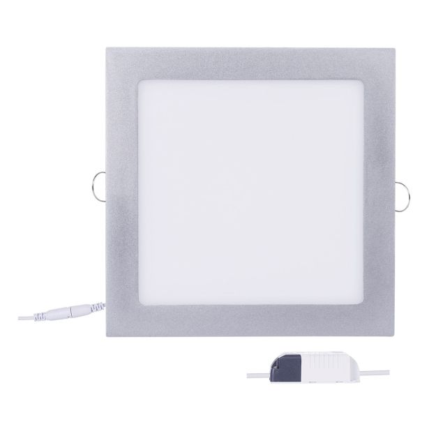 LED PANEL EMOS 18W NW SREBRNI, KVADRATNI VGRADNI