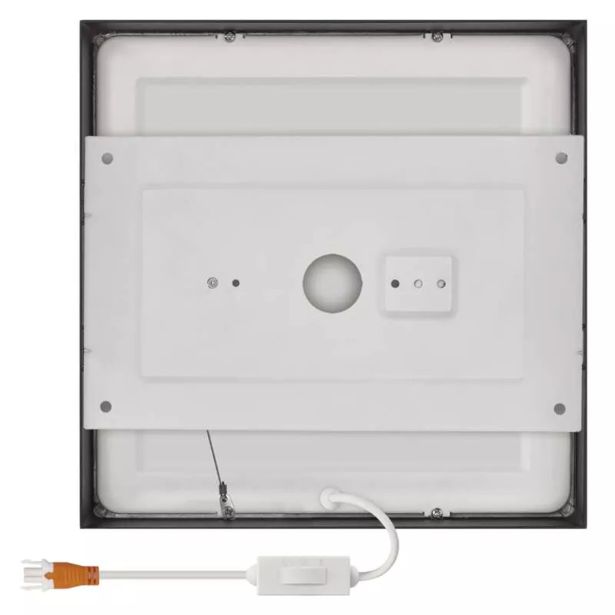 LED PANEL EMOS NEXXO 21W CCT, ČRNI KVADRATNI , NADGRADNI