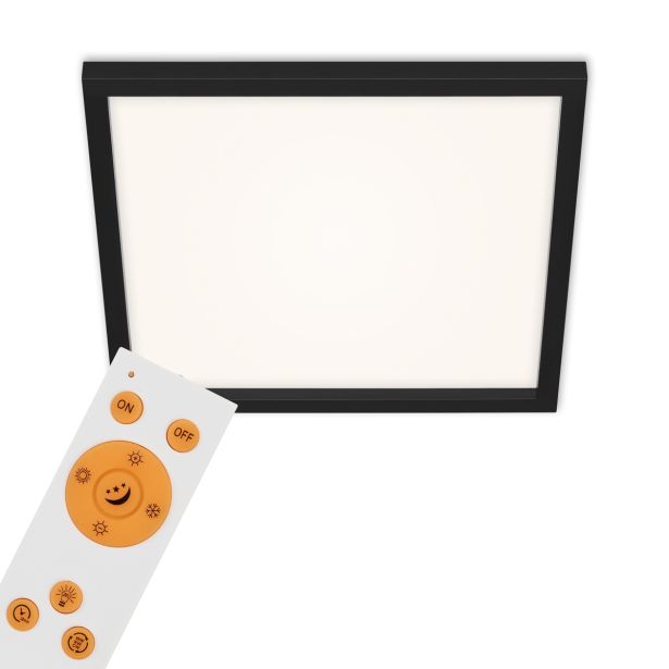 LED PANEL BRILONER GEO BASIC 24W ČRN ROB, CCT, 445X445
