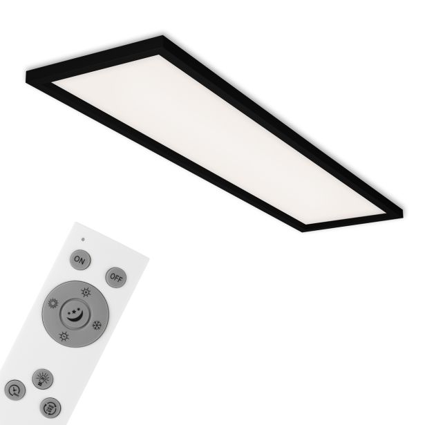 LED PANEL BRILONER GEO BASIC 36W ČRN ROB, CCT, 1195X295
