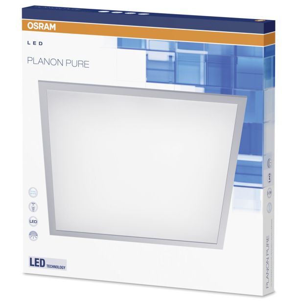 VGRADNA STROPNA SVETILKA OSRAM LED PANEL PLANON PURE 36W 60X60X1