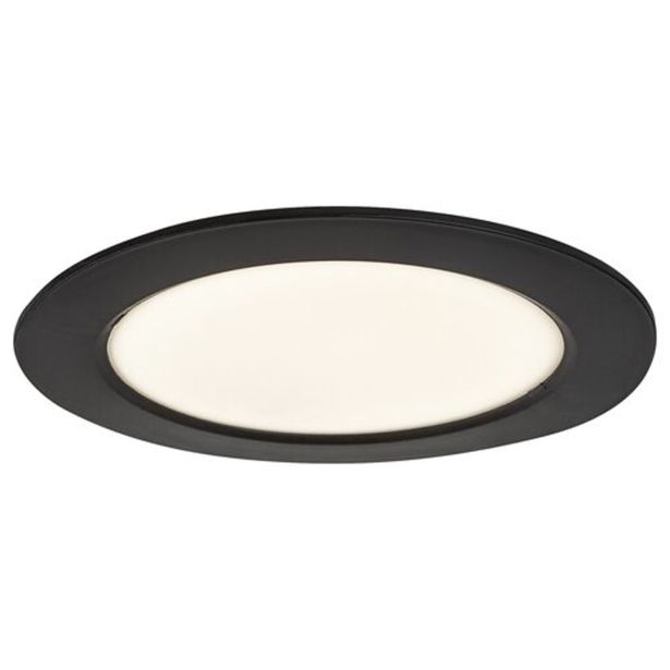 LED PANEL RABALUX SHAUN2 12W 4000K ČRNA OKROGLA