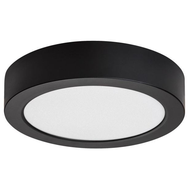 LED PANEL RABALUX SHAUN2 15W 4000K ČRNA OKROGLA