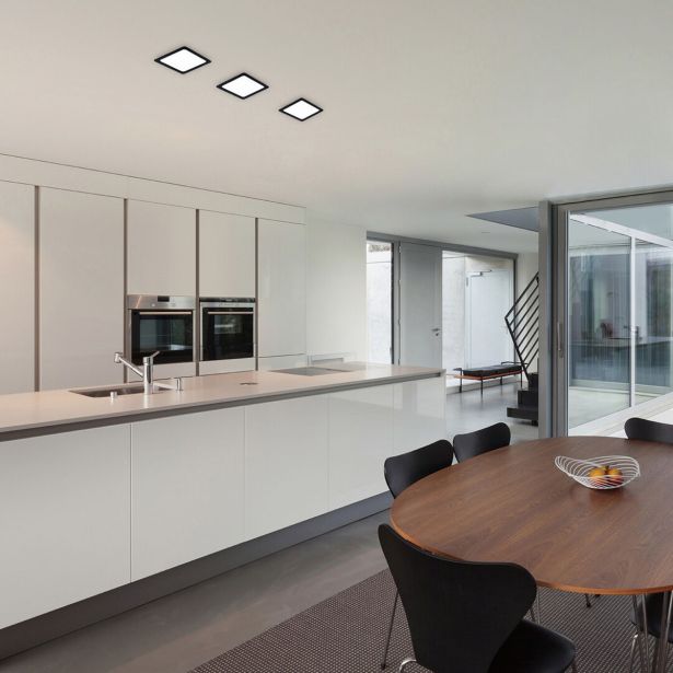 LED PANEL RABALUX SHAUN2 18W 4000K ČRNA KVADRATNA