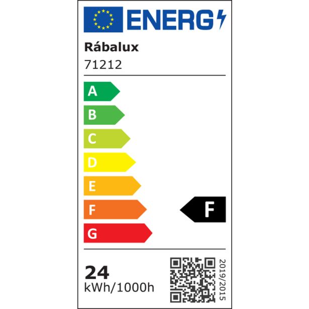 LED PANEL RABALUX SHAUN2 24W 3000K ČRNA OKROGLA