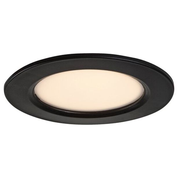 LED PANEL RABALUX SHAUN2 3W 4000K ČRNA OKROGLA