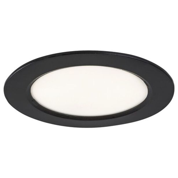 LED PANEL RABALUX SHAUN2 6W 4000K ČRNA OKROGLA