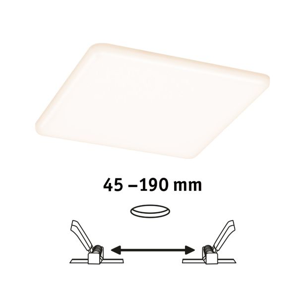 LED PANEL RL VELUNA 17.5W WW 185X185MM IP44