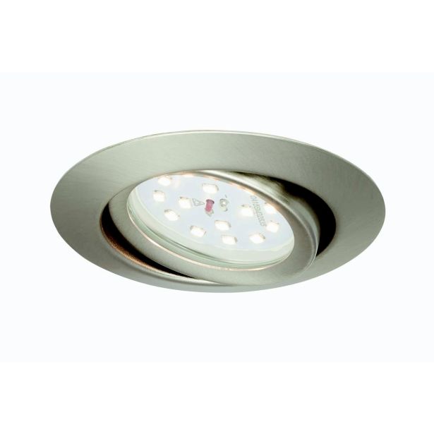 LED PANEL SET 3X3W WW, MAT NIKEL FI 82MM, 3 STEP DIM