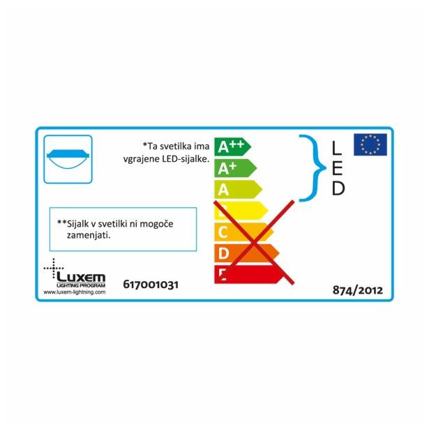 LED PLAFONJERA LUXEM UNA 10W E27 FI300