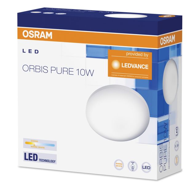LED PLAFONJERA OSRAM SILARA PURE 250MM 10W